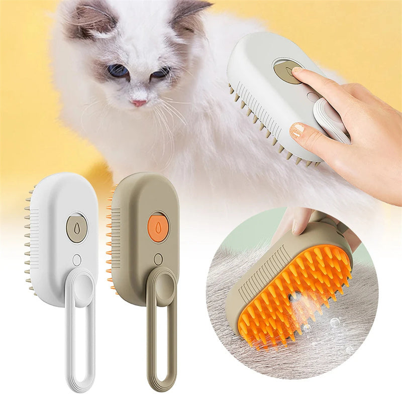 Pawmora™ 3-in-1 Stoomborstel voor jouw kat